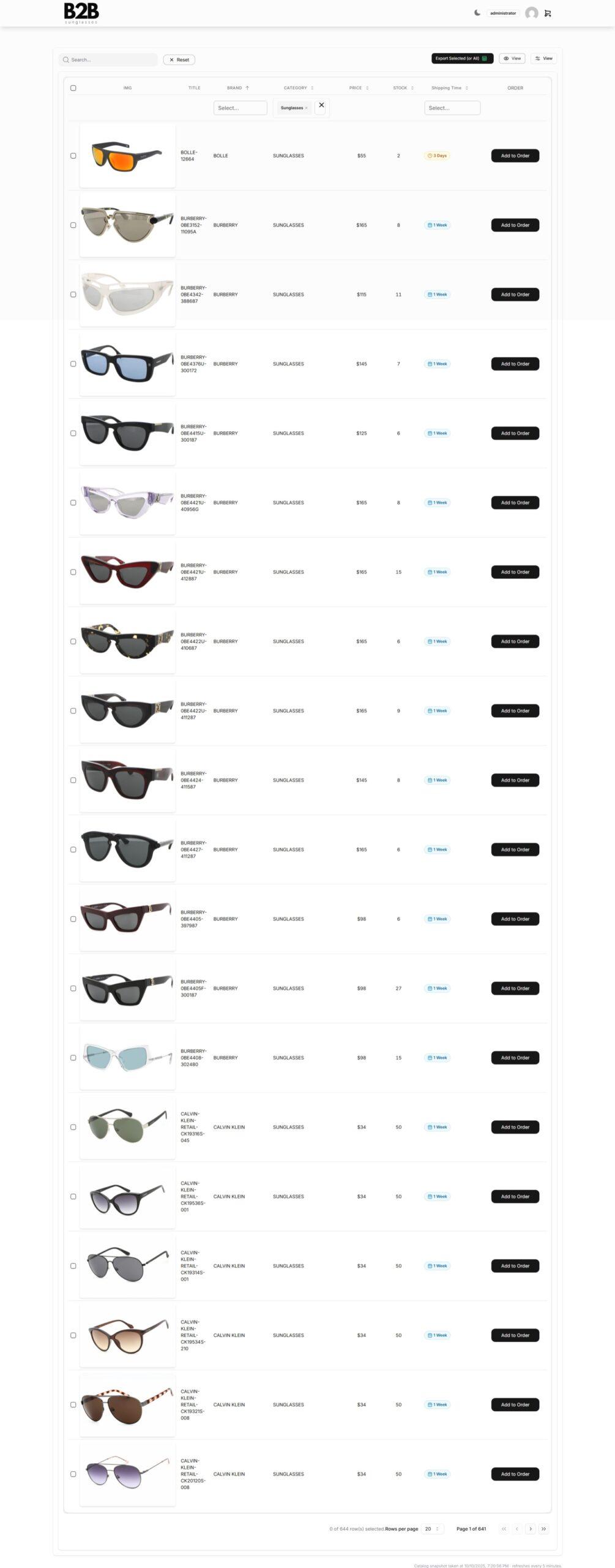 Product Catalog Preview